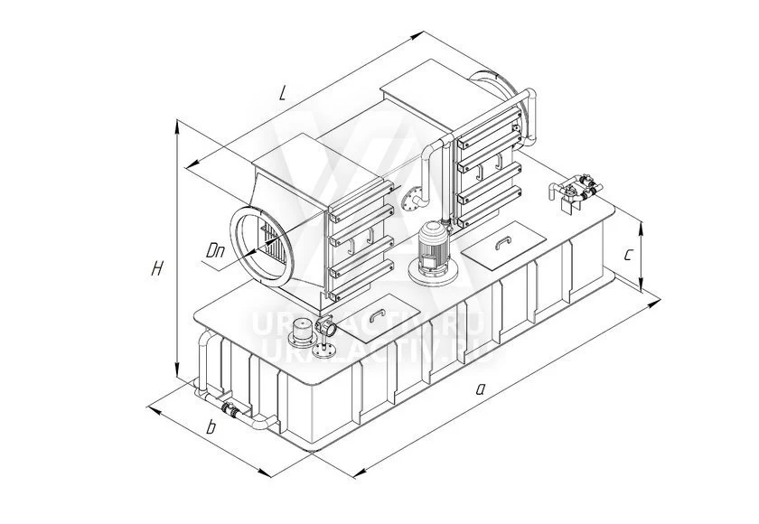 Газопромыватель ХИМВЕНТ тип ГМ-4