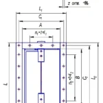 Клапаны пылегазовоздухопроводов прямоугольные 1-осные