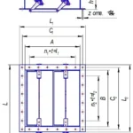 Клапаны пылегазовоздухопроводов прямоугольные 2-осные