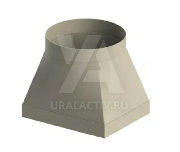 Переходы с круглого на прямоугольное сечение D1 900 (АхВ, мм 600х800)