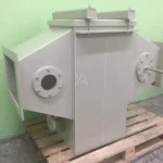 Волокнистые фильтры ФВГ-ПП-УА с гидрозатвором и орошением, в правом или левом исполнении, в зависимости от сторон обслуживания ФВГ-ПП-УА-0.37-03